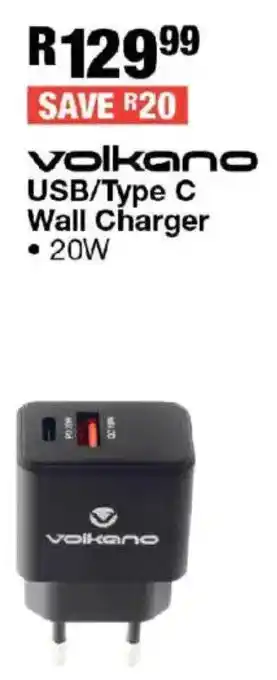 OK Furniture Volkano USB/ Type C Wall Charger offer