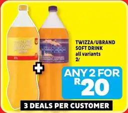 Usave Twizza/ ubrand soft drink offer