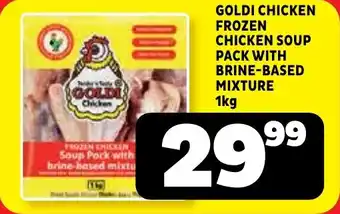 Usave Goldi chicken frozen chicken soup pack with brine-based mixture offer
