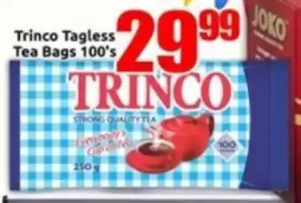 Three Star Cash and Carry Trinco Tagless Tea Bags offer
