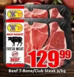 Three Star Cash and Carry Beef T-Bone/ Club Steak offer