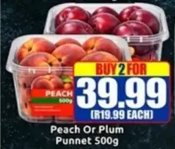 Three Star Cash and Carry Peach Or Plum Punnet offer
