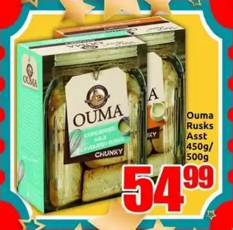 Three Star Cash and Carry Ouma Rusks offer