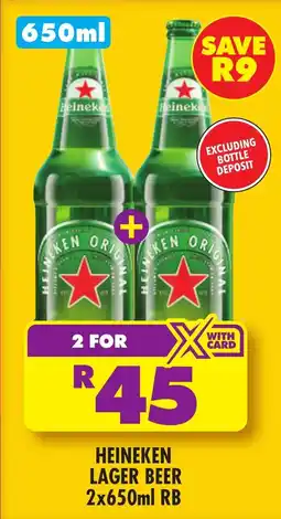 Shoprite Liquor Heineken lager beer rb offer
