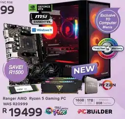 Computer Mania PCBuilder Ranger AMD Ryzen 5 Gaming PC offer