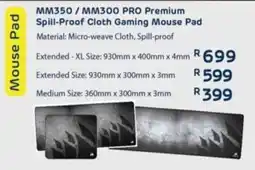 Computer Mania Corsair MM350/ MM300 Pro Premium Spill-Proof Cloth Gaming Mouse Pad offer