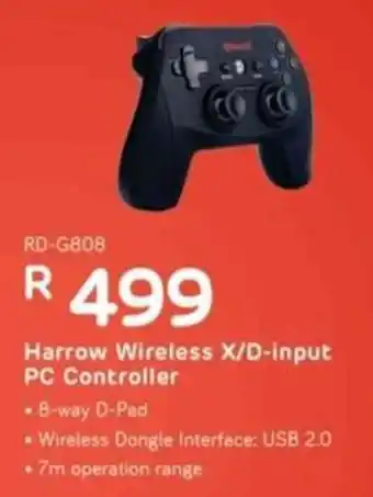Computer Mania Redragon Harrow Wireless X/D-input PC Controller offer