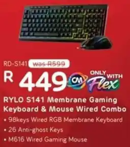 Computer Mania Redragon Rylo S141 Membrane Gaming Keyboard & Mouse Wired Combo offer
