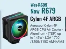 Computer Mania Aerocool Cylon 4F ARGB CPU Air Cooler offer