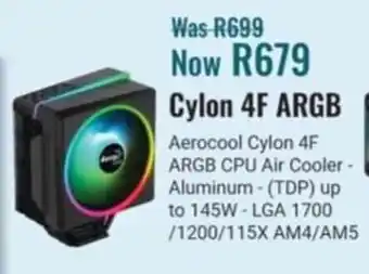 Computer Mania Aerocool Cylon 4F ARGB CPU Air Cooler offer