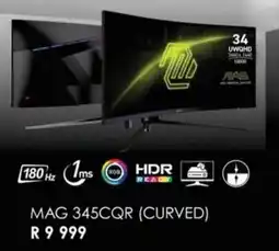 Computer Mania Msi MAG 345CQR Curved offer