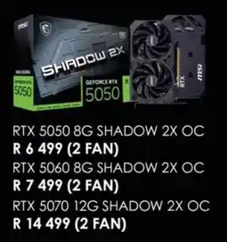 Computer Mania Msi RTX 5050 8G Shadow 2X OC offer