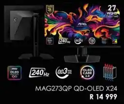Computer Mania Msi MAG273QP QD-OLED X24 offer