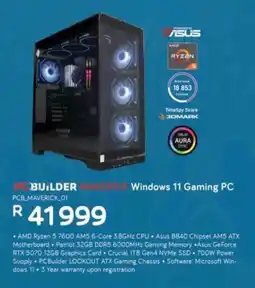 Computer Mania PCBuilder Maverick Windows 11 Gaming PC offer