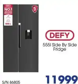 Hirsch's Defy 5551 side by side fridge offer