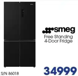 Hirsch's Smeg free standing 4-door fridge offer