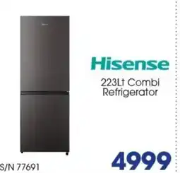 Hirsch's Hisense 223lt combi refrigerator offer