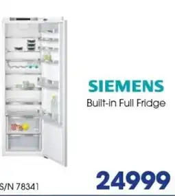 Hirsch's SIEMENS Built-in Full Fridge offer
