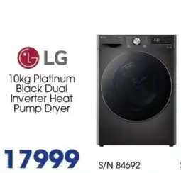 Hirsch's LG 10kg Platinum Black Dual Inverter Heat Pump Dryer offer