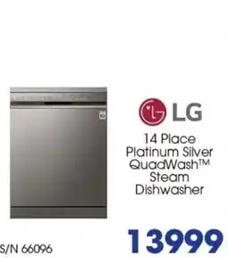 Hirsch's Lg 14 place platinum silver quadwash™m steam dishwasher offer
