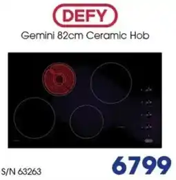 Hirsch's Defy gemini 82cm ceramic hob offer