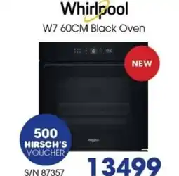 Hirsch's Whirlpool W7 60CM Black Oven offer