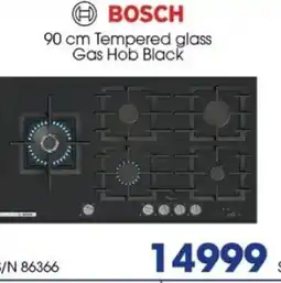 Hirsch's Bosch 90 cm tempered glass gas hob black offer