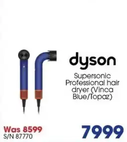 Hirsch's Dyson supersonic professional hair dryer (vinca blue/topaz) offer