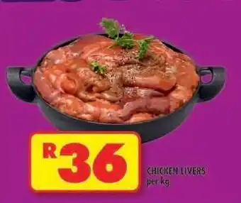 Shoprite CHICKEN LIVERS per kg offer