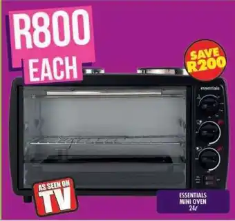 Shoprite ESSENTIALS MINI OVEN 24L offer