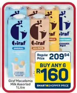 Pick n Pay Hypermarket Giraf Macadamia Milk Assorted 1 Litre offer