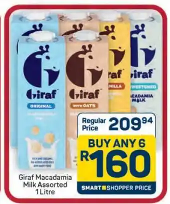 Pick n Pay Hypermarket Giraf Macadamia Milk Assorted 1 Litre offer