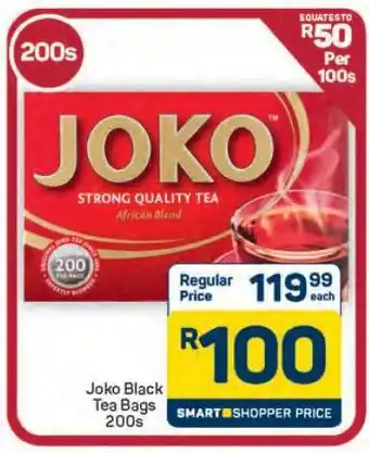 Pick n Pay Hypermarket Joko Black Tea Bags 200s offer