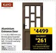 Builders Warehouse Kayo Aluminium Entrance Door 2.1m(h) X 900mm(w) 850010095 offer
