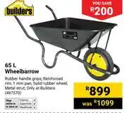 Builders Warehouse Builders 65L Wheelbarrow 467570 offer