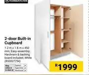 Builders Warehouse Home & Kitchen 2-Door Built In Cupboard 1.2m X 1.8m X 450 850027754 offer
