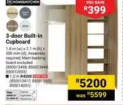 Builders Warehouse Home & Kitchen 3-Door Built In Cupboard 1.8m(w) X 2.1m(h) X 500mm(d) 850013498 offer