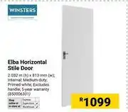 Builders Warehouse Winster Elba Horizontal Door 2.032m(h) X 813mm(w) 850006301 offer