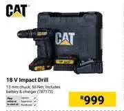 Builders Warehouse CAT 18V Impact Drill 787173 offer