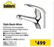 Builders Warehouse Builders Style Basin Mixer 275219 offer