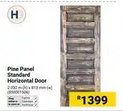 Builders Warehouse H Pine Panel Standard Horizontal Door 2.032m(h) X 813mm(w) 850001506 offer