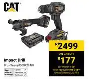 Builders Warehouse CAT Impact Drill Brushless 850042148 offer