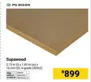 Builders Warehouse PG Bison Supawood (A-Grade) 2.75m(l) X 1.83m(w) X 16mm(d) 33952 offer