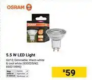 Builders Warehouse Osram 5.5W LED Light 850020042, 850019999 offer