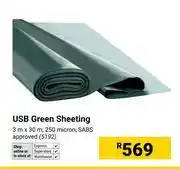 Builders Warehouse USB Green Sheeting 3 x 30m 5192 offer