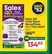 Dis-Chem Salex QD Child Nasal Spray/Rinse Plus Free Refill 50ml offer
