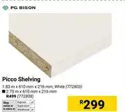 Builders Warehouse PG Bison Picco Shelving (White) 1.83m X 610mm X 216mm 772803 offer