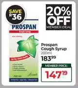 Dis-Chem Prospan Cough Syrup-200ml offer