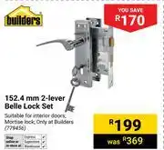 Builders Warehouse Builders 152.4mm 2-Lever Belle Lock Set 779456 offer