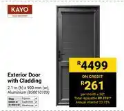 Builders Warehouse Kayo Exterior Door With Cladding Aluminium 2.1m(h) X 900mm(w) 850010109 offer